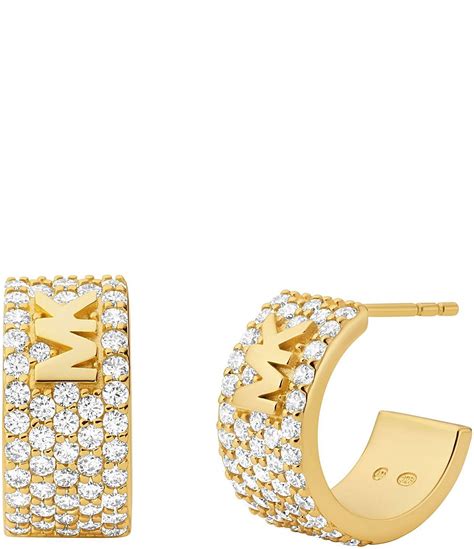 bouchon oreille michael kors|michael kors gold hoop earrings.